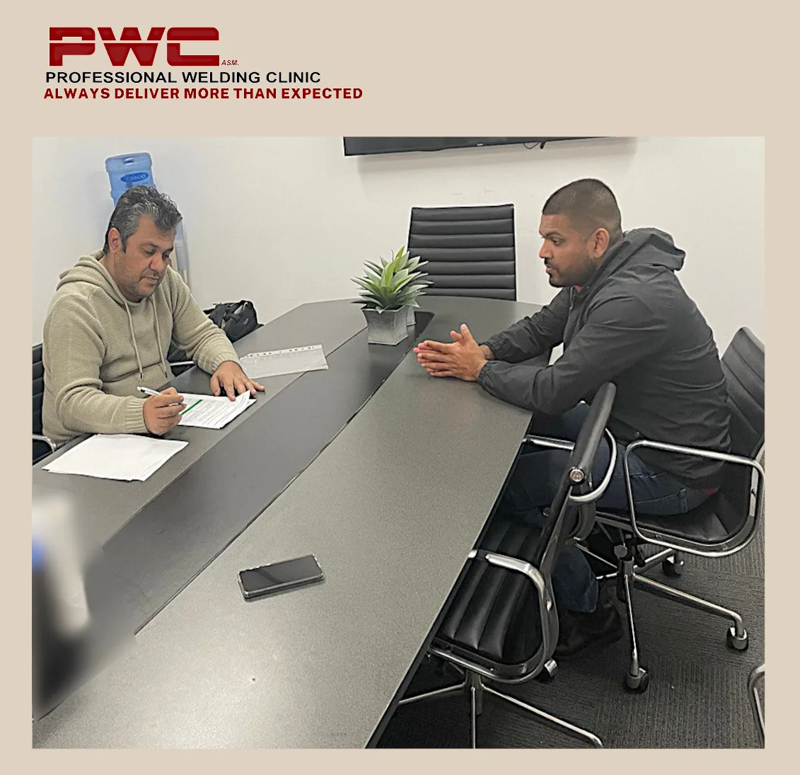 Project meeting with a fabricator.